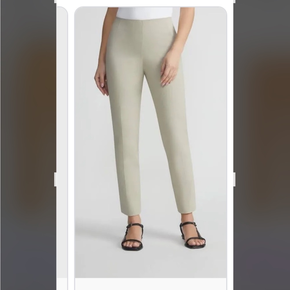Lafayette  148- Cream and Brown Pants